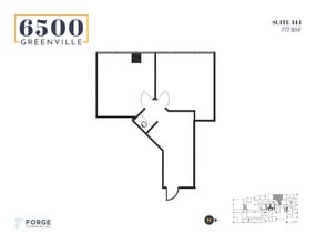6500 Greenville Ave, Dallas, TX à louer Plan d’étage- Image 1 de 1