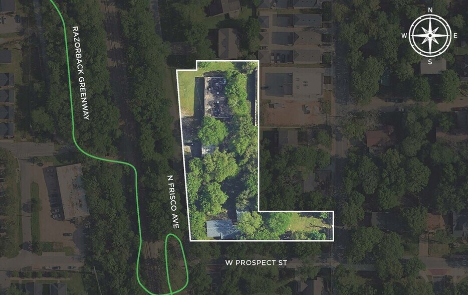 632 W Prospect St, Fayetteville, AR à vendre - Plan de site - Image 3 de 4