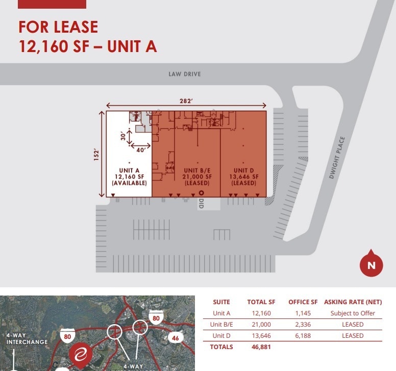 26 Law Dr, Fairfield, NJ à louer Plan d’étage- Image 1 de 1