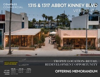 Plus de détails pour 1315-1317 Abbot Kinney Blvd, Venice, CA - Commerce de détail à vendre