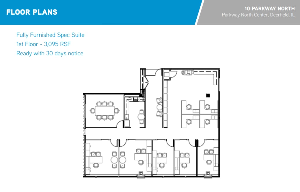 10 Parkway Blvd N, Deerfield, IL for lease Floor Plan- Image 1 of 1