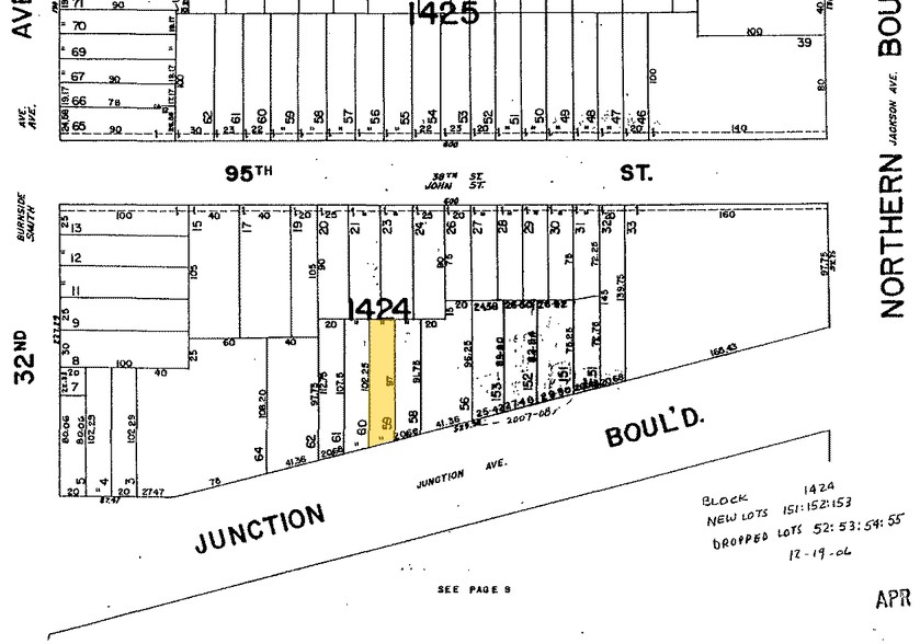 3229 Junction Blvd, East Elmhurst, NY à vendre - Plan cadastral - Image 2 de 3