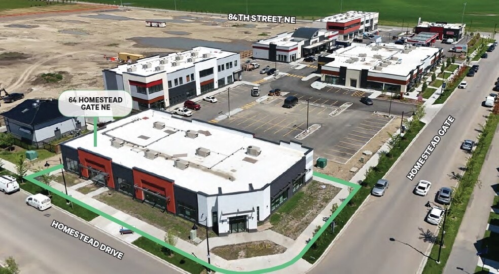 64 Homestead Gate NE, Calgary, AB for lease - Aerial - Image 2 of 11