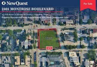 More details for 2401 Montrose Blvd, Houston, TX - Land for Sale