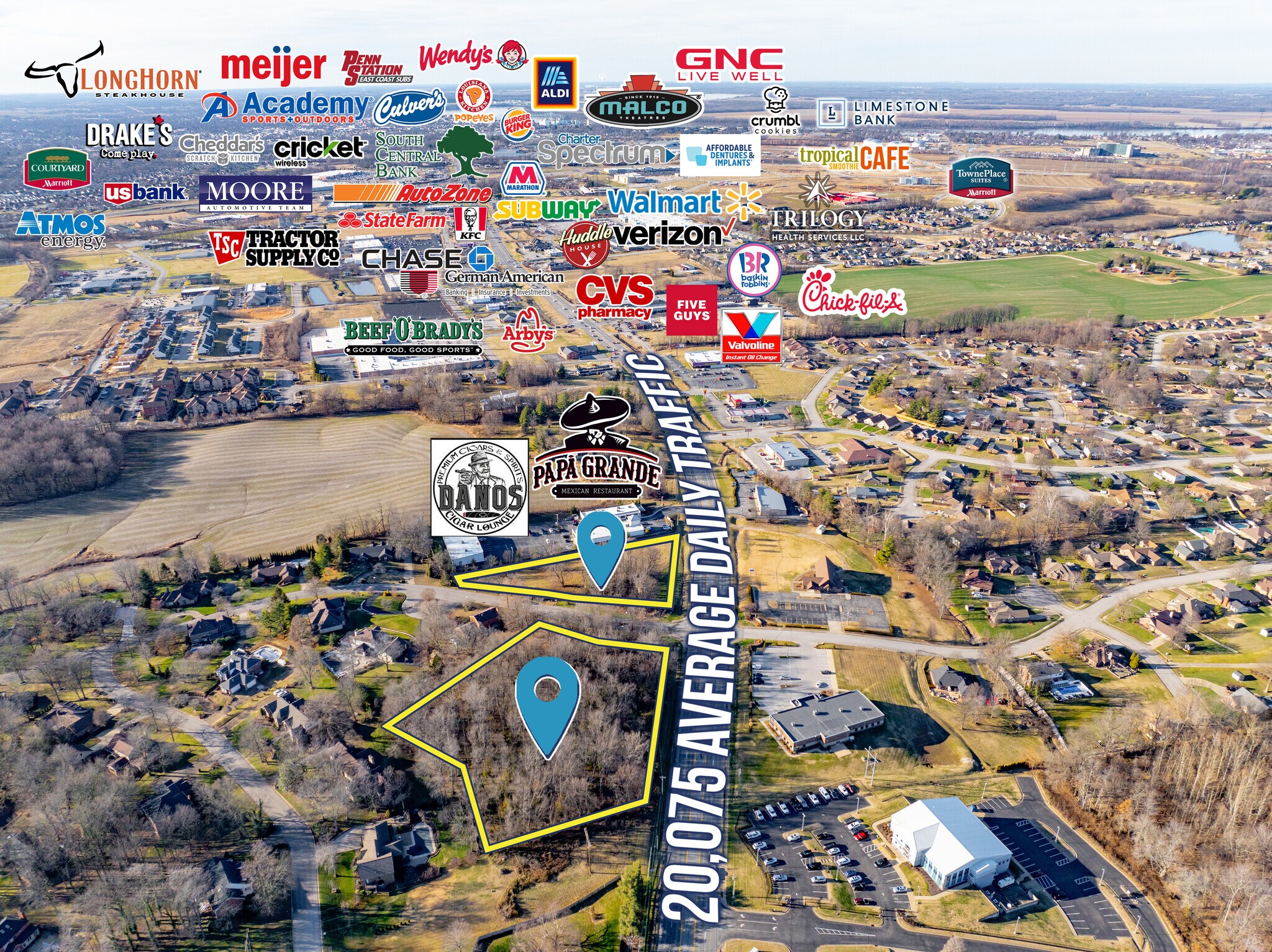 3910 Hwy 54, Owensboro, KY for sale Aerial- Image 1 of 7