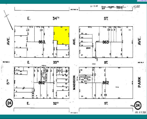 180 Madison Ave, New York, NY à louer - Plan cadastral - Image 2 de 11