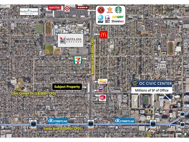 820 Bristol st, Santa Ana, CA for sale - Aerial - Image 2 of 3