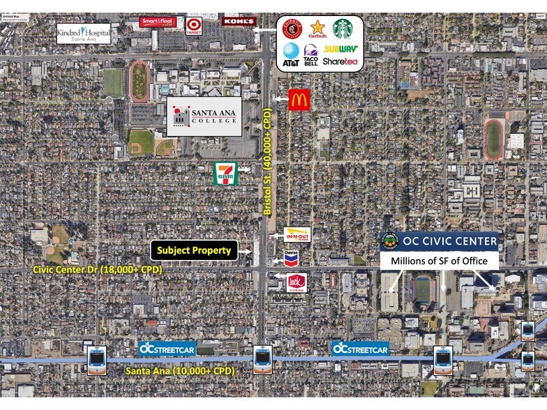 820 Bristol st, Santa Ana, CA à vendre - Aérien - Image 2 de 3