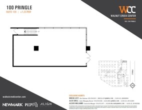 100 Pringle Ave, Walnut Creek, CA à louer Plan d’étage- Image 1 de 1