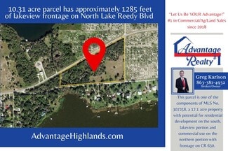 Plus de détails pour 742 N Lake Reedy Blvd, Frostproof, FL - Terrain à vendre