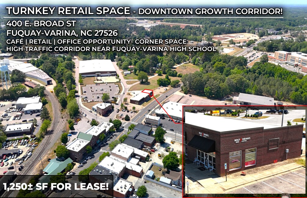 400-412 E Broad St, Fuquay-Varina, NC à louer Photo du bâtiment- Image 1 de 4