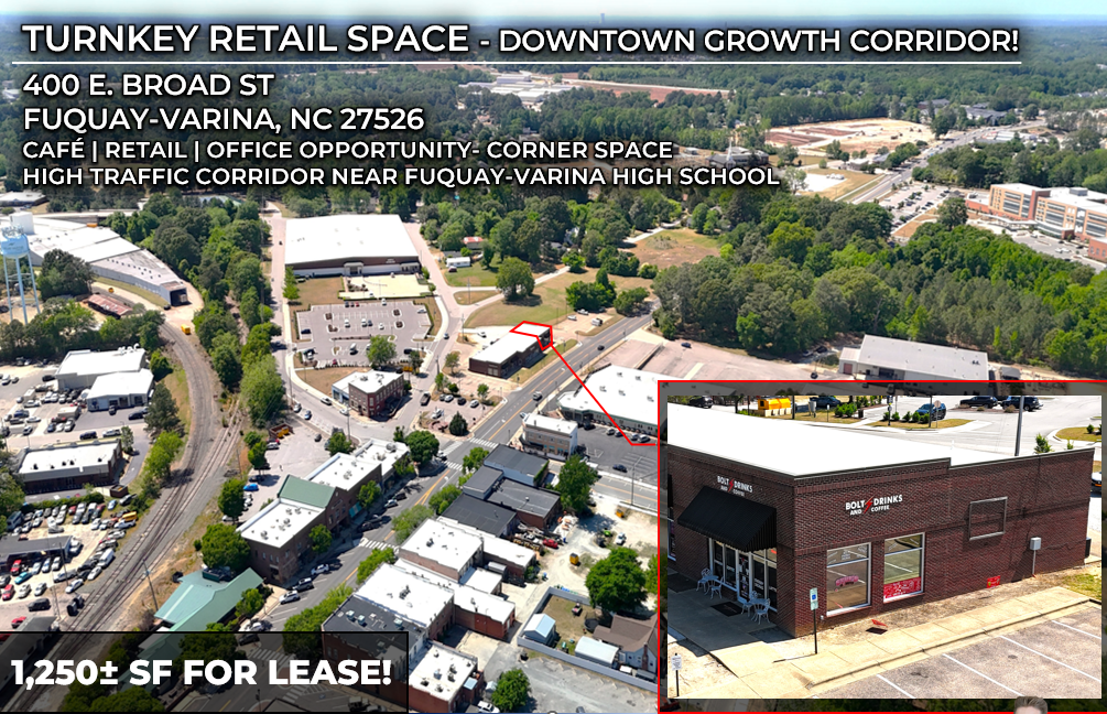 400-412 E Broad St, Fuquay-Varina, NC for lease Interior Photo- Image 1 of 12