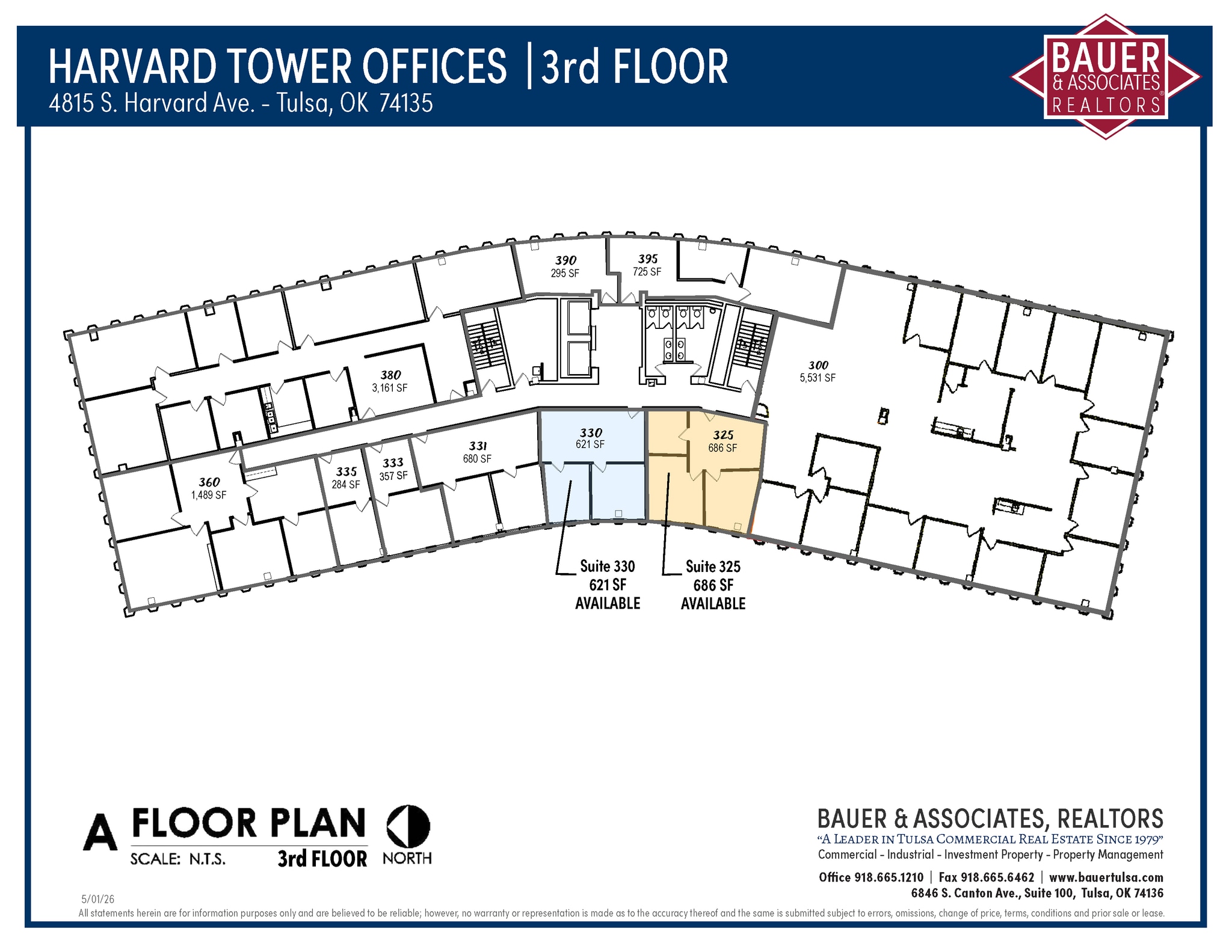 4815 S Harvard Ave, Tulsa, OK à louer Plan d’étage- Image 1 de 1