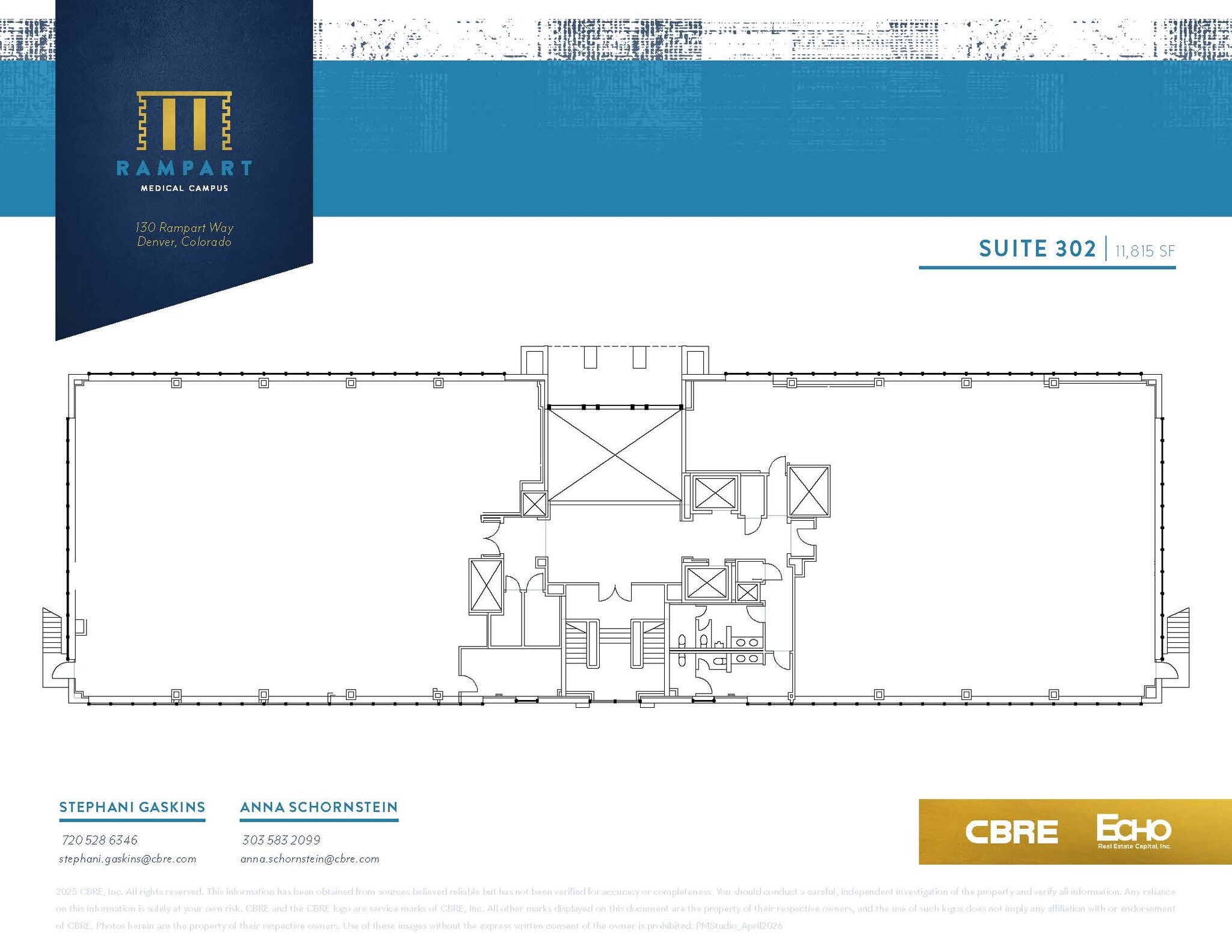 125 Rampart Way, Denver, CO à louer Plan d’étage- Image 1 de 2