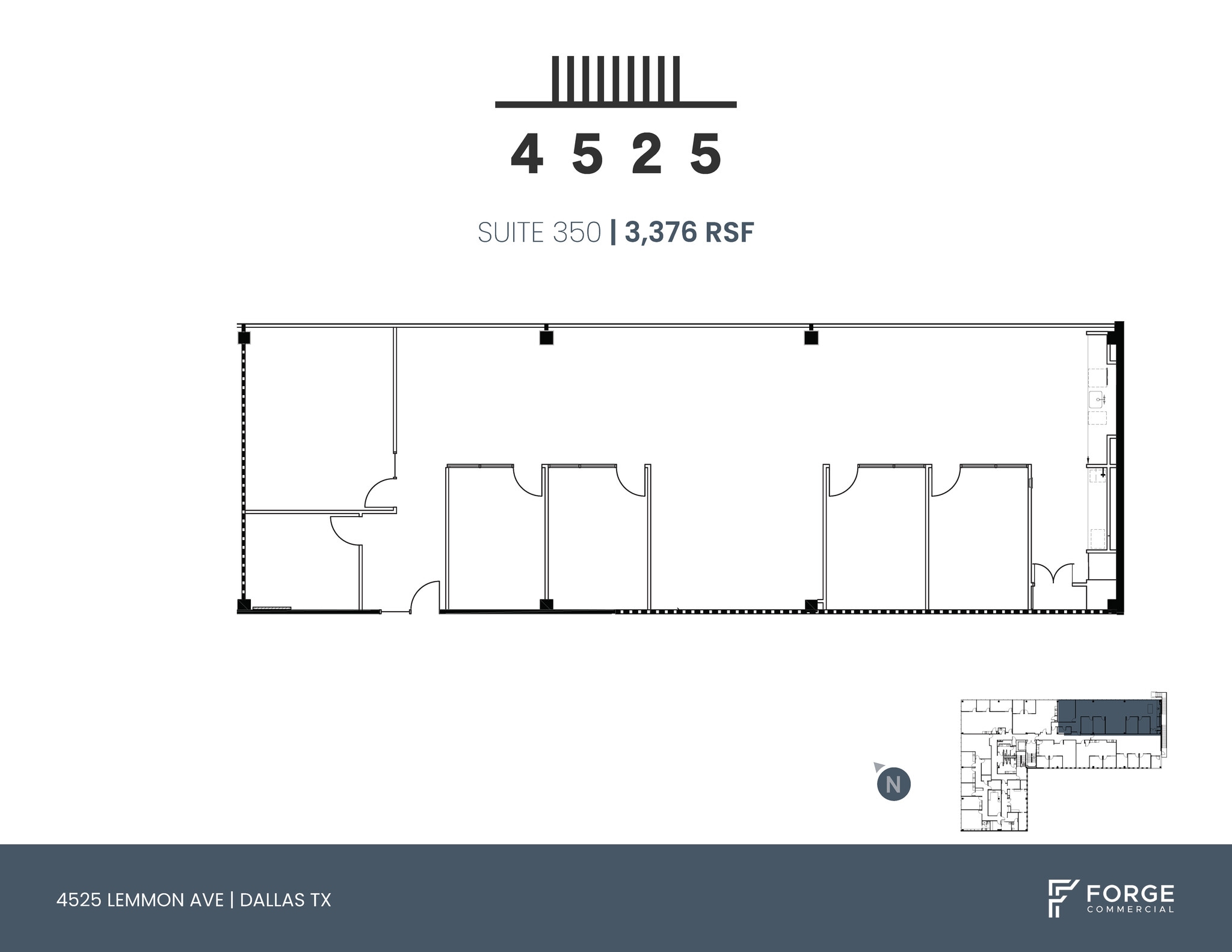 4525 Lemmon Ave, Dallas, TX for lease Floor Plan- Image 1 of 4