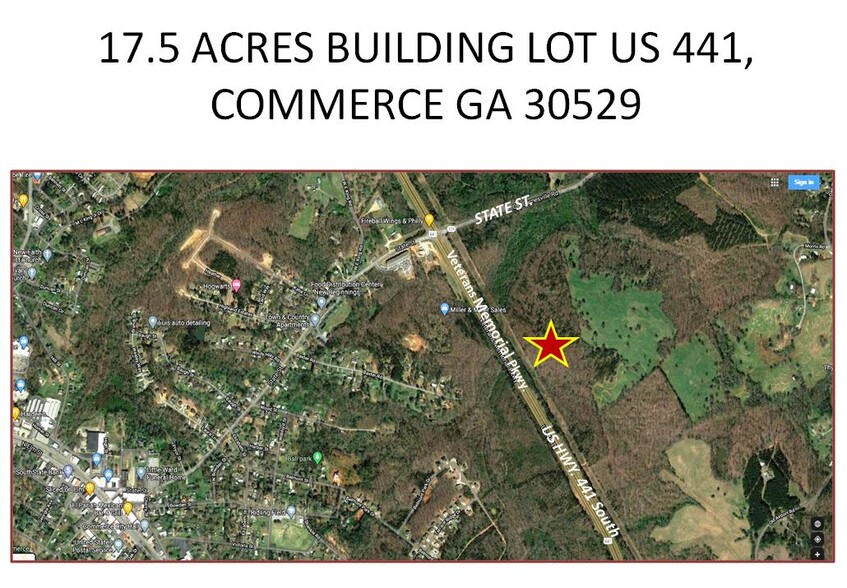 US Hwy 441 South, Commerce, GA for sale - Building Photo - Image 1 of 4