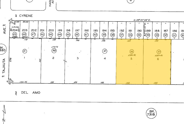 1681-1697 E Del Amo Blvd, Carson, CA for lease - Plat Map - Image 2 of 4