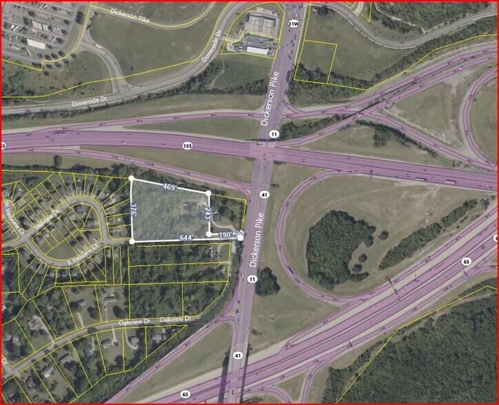 393 Oakview Dr, Nashville, TN à vendre - Aérien - Image 1 de 5