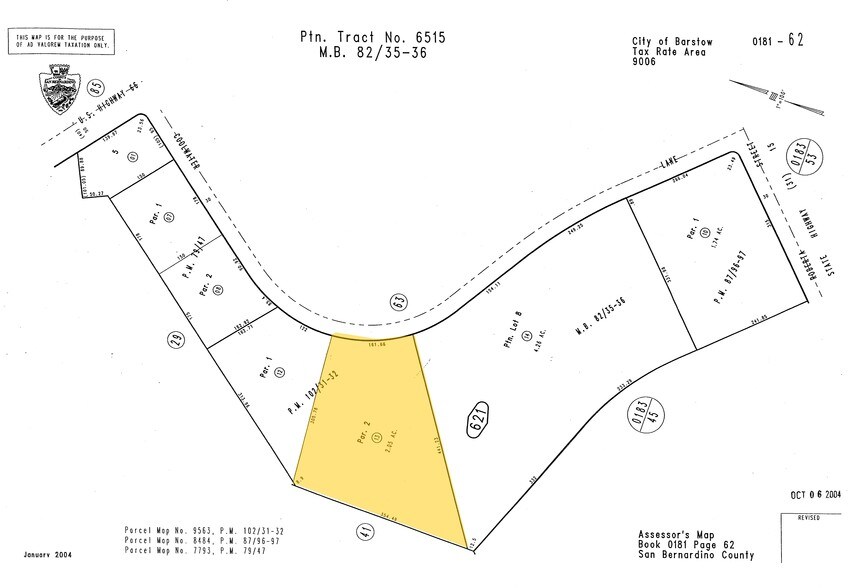 170 Coolwater Ln, Barstow, CA à vendre - Plan cadastral - Image 3 de 3