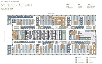 1290 Avenue of the Americas, New York, NY for lease Floor Plan- Image 2 of 2