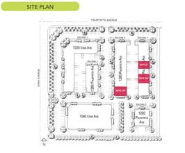 1020 Iowa Ave, Riverside, CA à louer Plan de site- Image 1 de 1