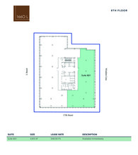 1660 L St NW, Washington, DC for lease Floor Plan- Image 1 of 2