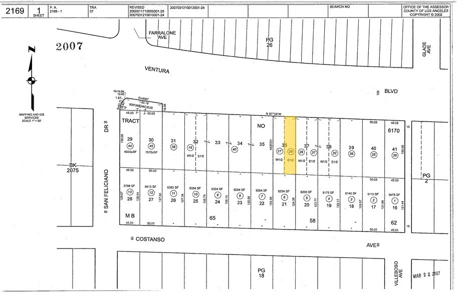 22124 Ventura Blvd, Woodland Hills, CA à louer - Plan cadastral - Image 3 de 5