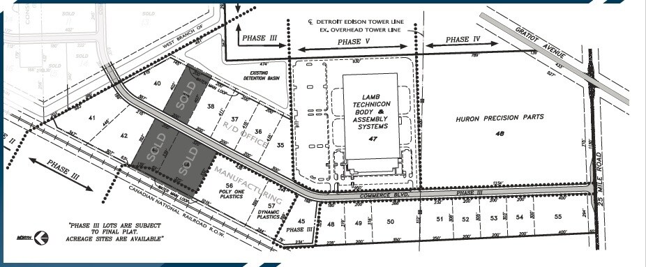 Commerce Blvd, Chesterfield, MI à vendre - Plan cadastral - Image 2 de 2