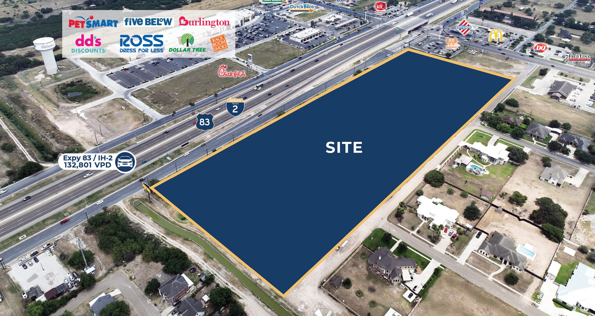 SWQ EXPY 83 & F.M. 493, Donna, TX à louer Photo du bâtiment- Image 1 de 4