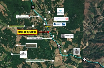 8823 W Pine St, Lowgap, NC - Aerial  map view - Image1