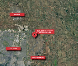 252750 Road 283, Delacour, AB - AERIAL  map view - Image1
