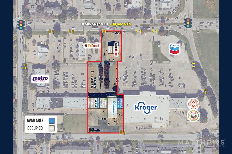 2520-2596 E Arkansas Ln, Arlington, TX à louer - Photo du bâtiment - Image 3 de 5
