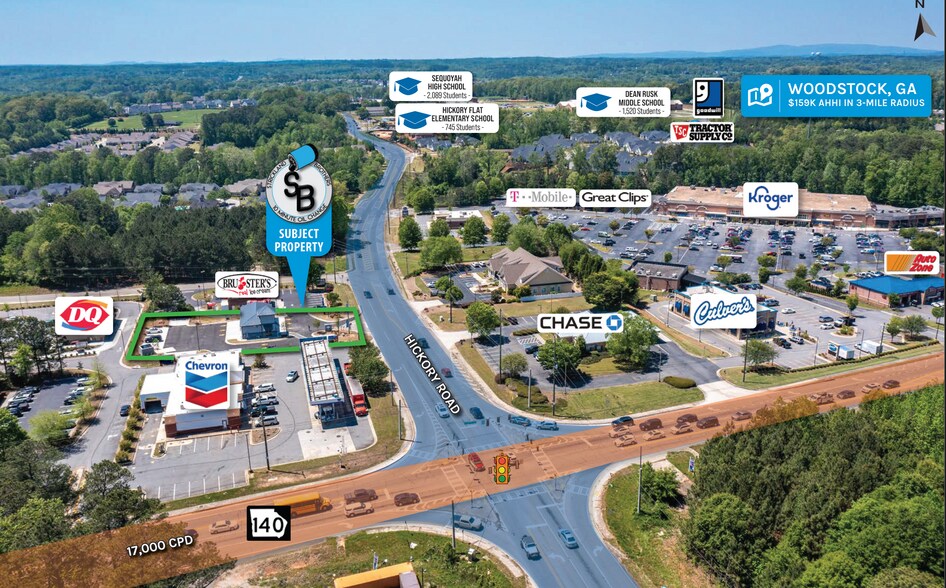 6874 Hickory Rd, Woodstock, GA à vendre - Photo du bâtiment - Image 3 de 4