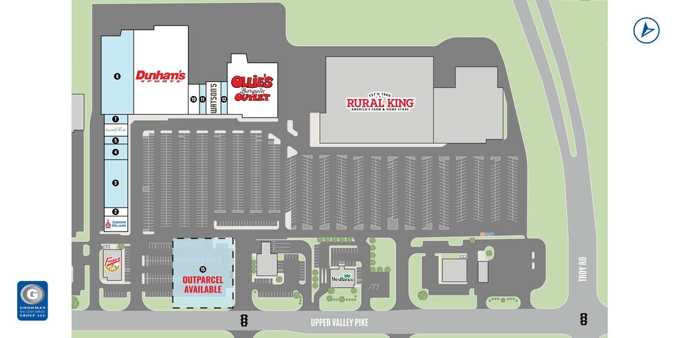 1510-1608 Upper Valley Pike, Springfield, OH à louer - Plan de site - Image 3 de 8