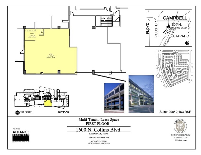 1600 N Collins Blvd, Richardson, TX à louer - Plan d’étage - Image 3 de 5