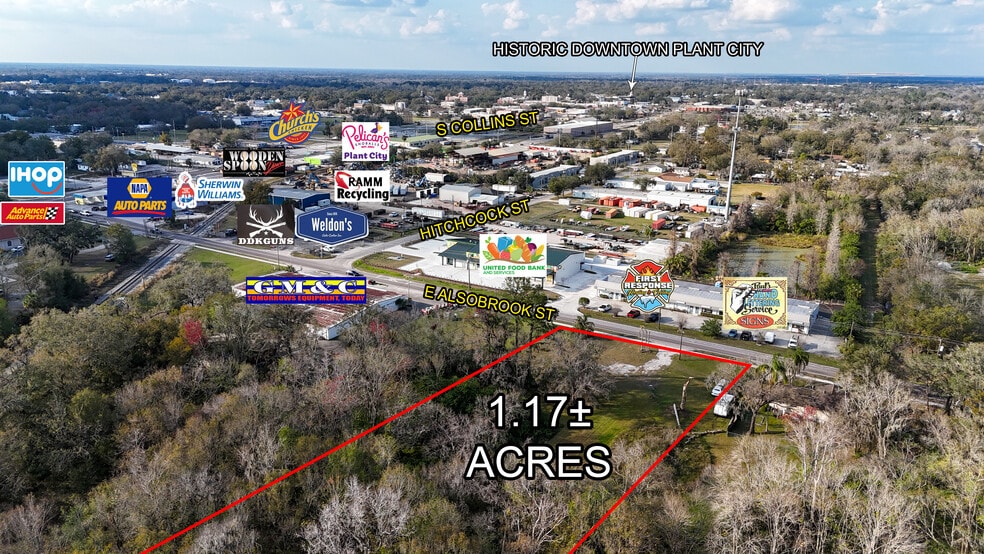713 E Alsobrook St, Plant City, FL à vendre - Aérien - Image 3 de 5
