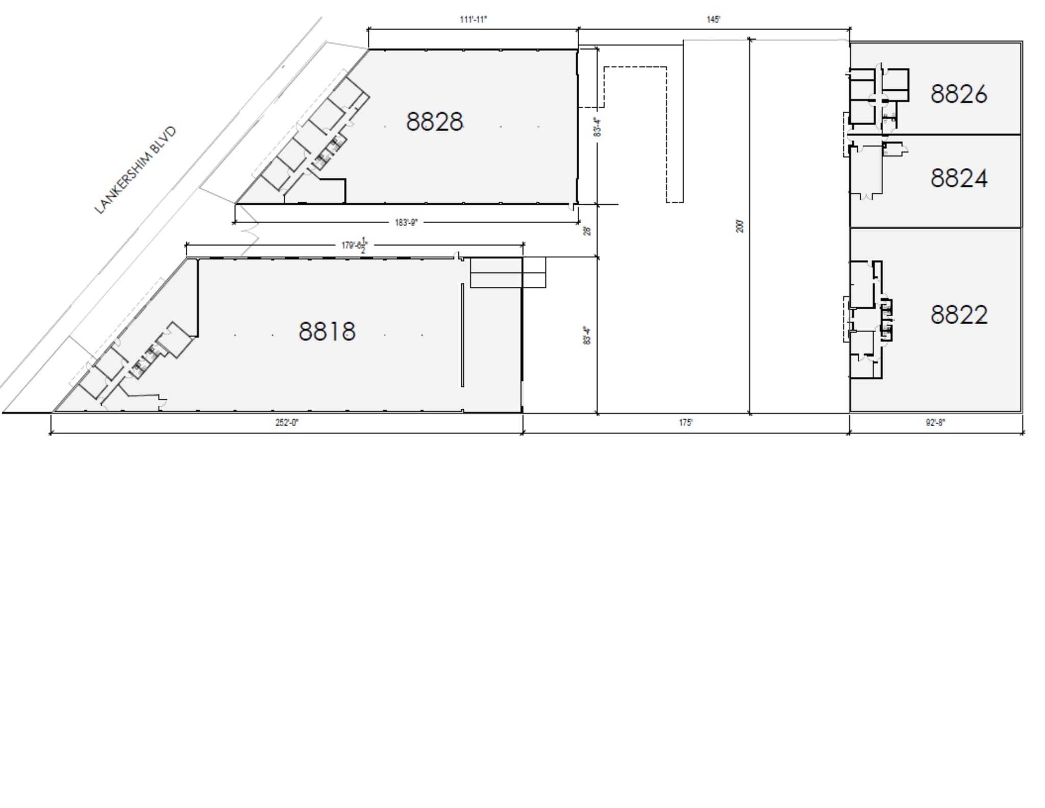 8818-8828 Lankershim Blvd, Sun Valley, CA for lease Site Plan- Image 1 of 1