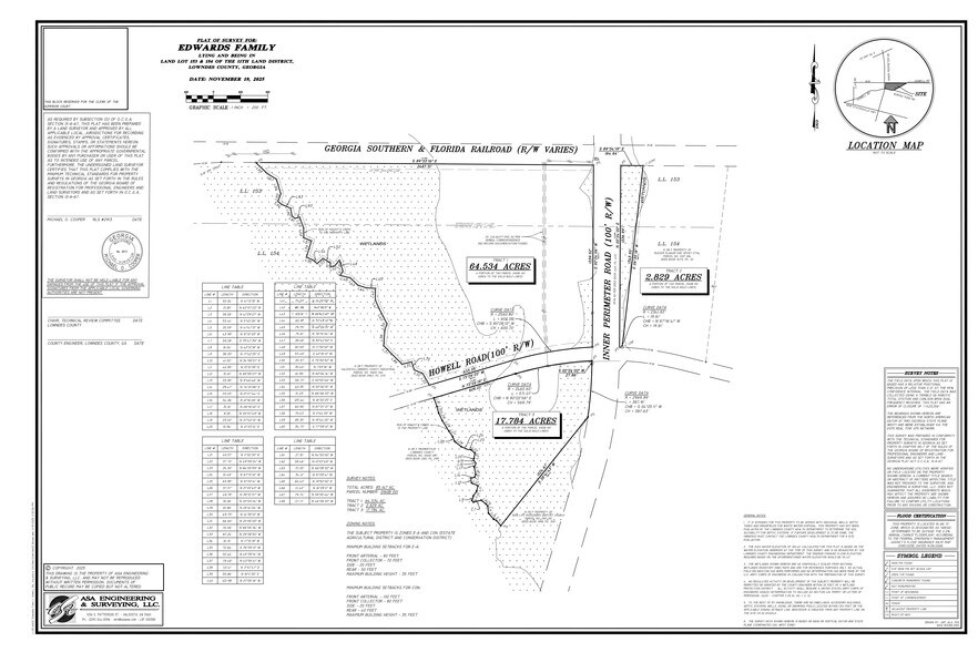 Howell rd Rd, Valdosta, GA for sale - Plat Map - Image 2 of 3