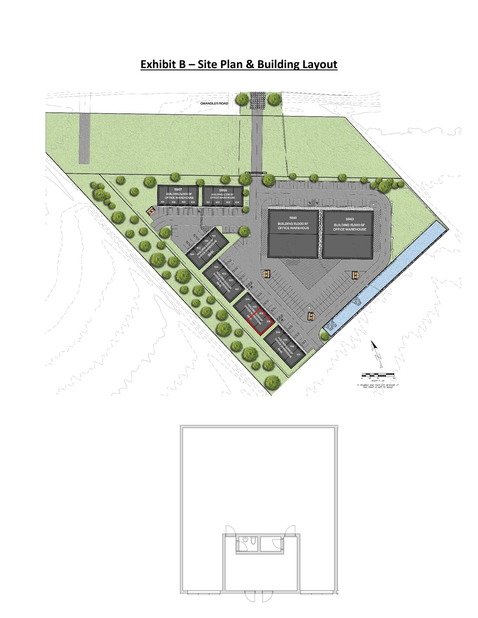 5957 Chandler Rd, Hutto, TX à louer Plan de site- Image 1 de 1