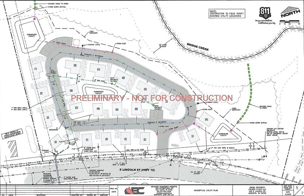 724 E Lincoln St, Augusta, WI à vendre Plan cadastral- Image 1 de 1
