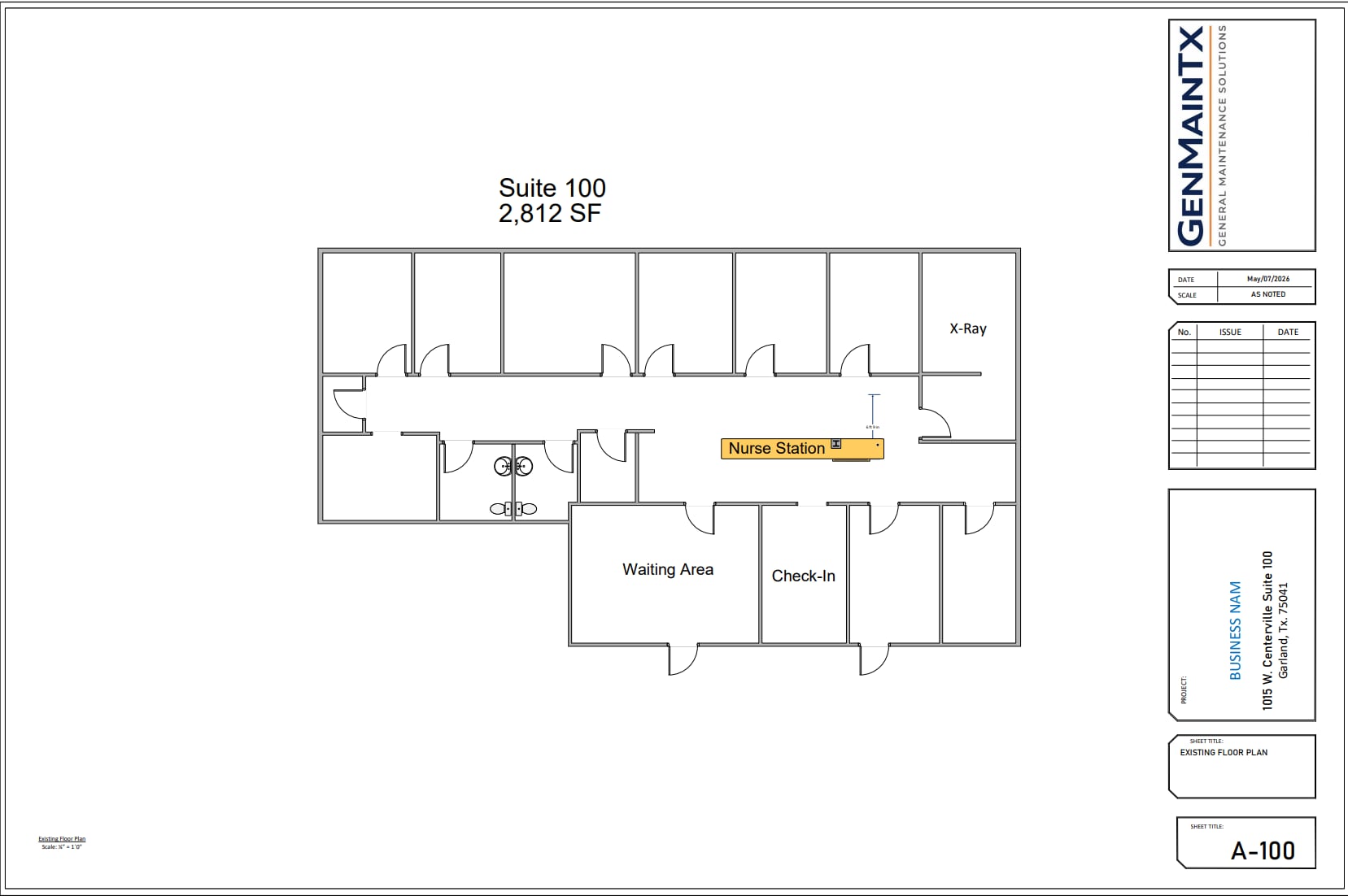 1015 W Centerville Rd, Garland, TX à louer Plan d’étage- Image 1 de 1