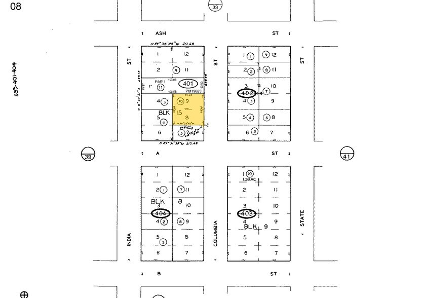 1320 Columbia St, San Diego, CA à louer - Plan cadastral - Image 2 de 6