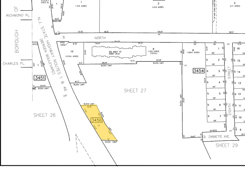 1490 Bergen Blvd, Fort Lee, NJ à vendre - Plan cadastral - Image 1 de 1