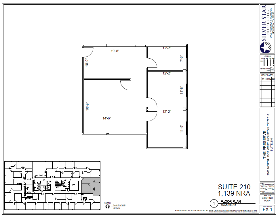 2000 N Loop Fwy W, Houston, TX à louer Plan d  tage- Image 1 de 1