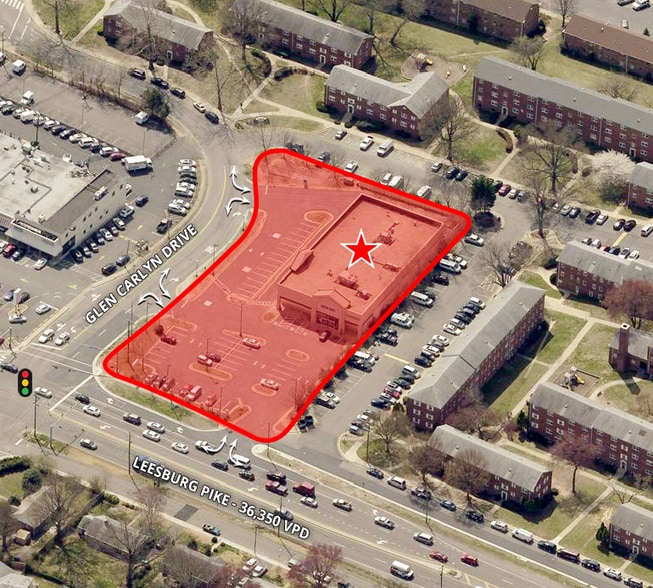 6053 Leesburg Pike, Falls Church, VA à louer - Photo du bâtiment - Image 3 de 3