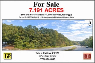 More details for 2445 Old Norcross rd, Lawrenceville, GA - Land for Sale