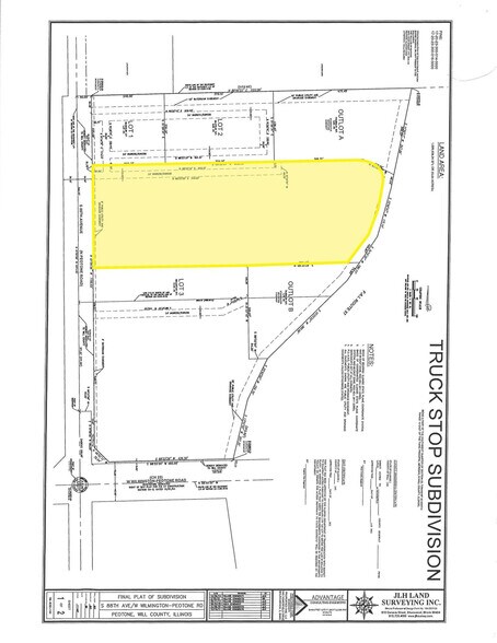 601 S 88th Ave, Peotone, IL à vendre - Plan cadastral - Image 2 de 3