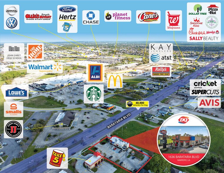 1636 Barataria Blvd, Marrero, LA à vendre - Photo du bâtiment - Image 2 de 5