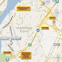 111-115 Castle Rd, Secaucus, NJ - AERIAL  map view - Image1