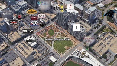 125-137 Brevard Ct, Charlotte, NC - Aérien Vue de la carte